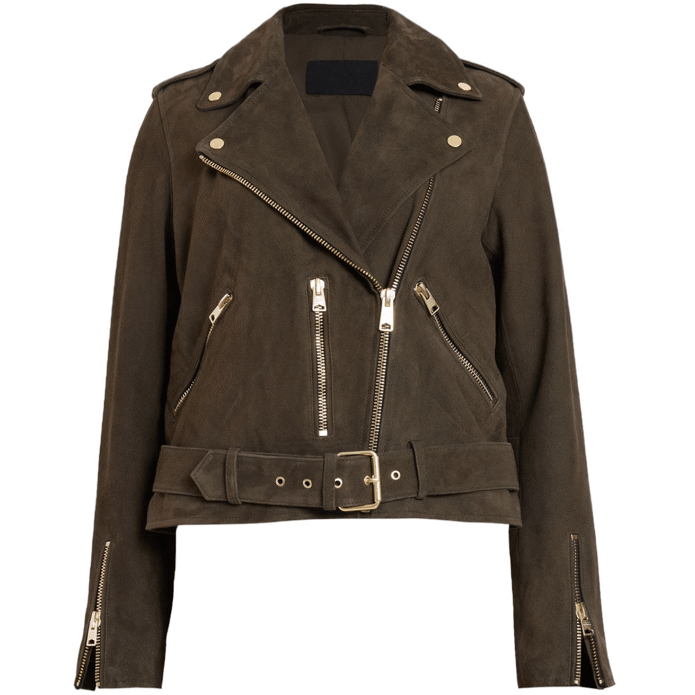 Allsaints suede biker jacket best sale